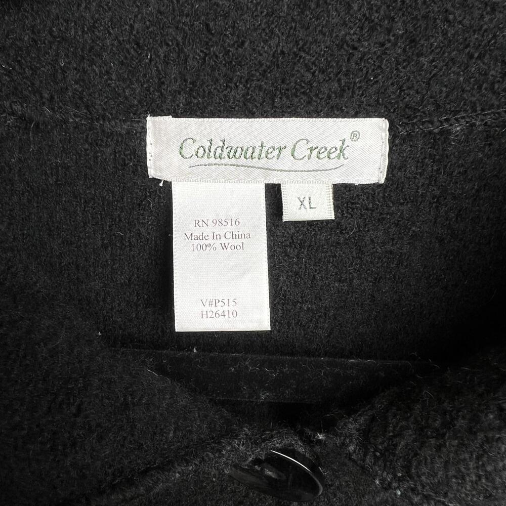 Vintage Black Wool Cardigan with Felted Squiggle Detail - Picture 3 of 3